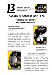 24 ottobre 2020 Pomeriggio da brivido alla libreria Belgravia di Torino